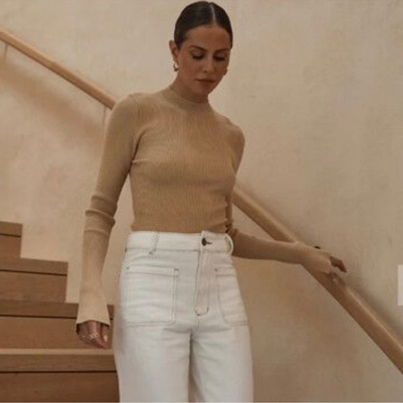 DISSH DONNA warm wheat long sleeved knit top - Picture 1 of 5